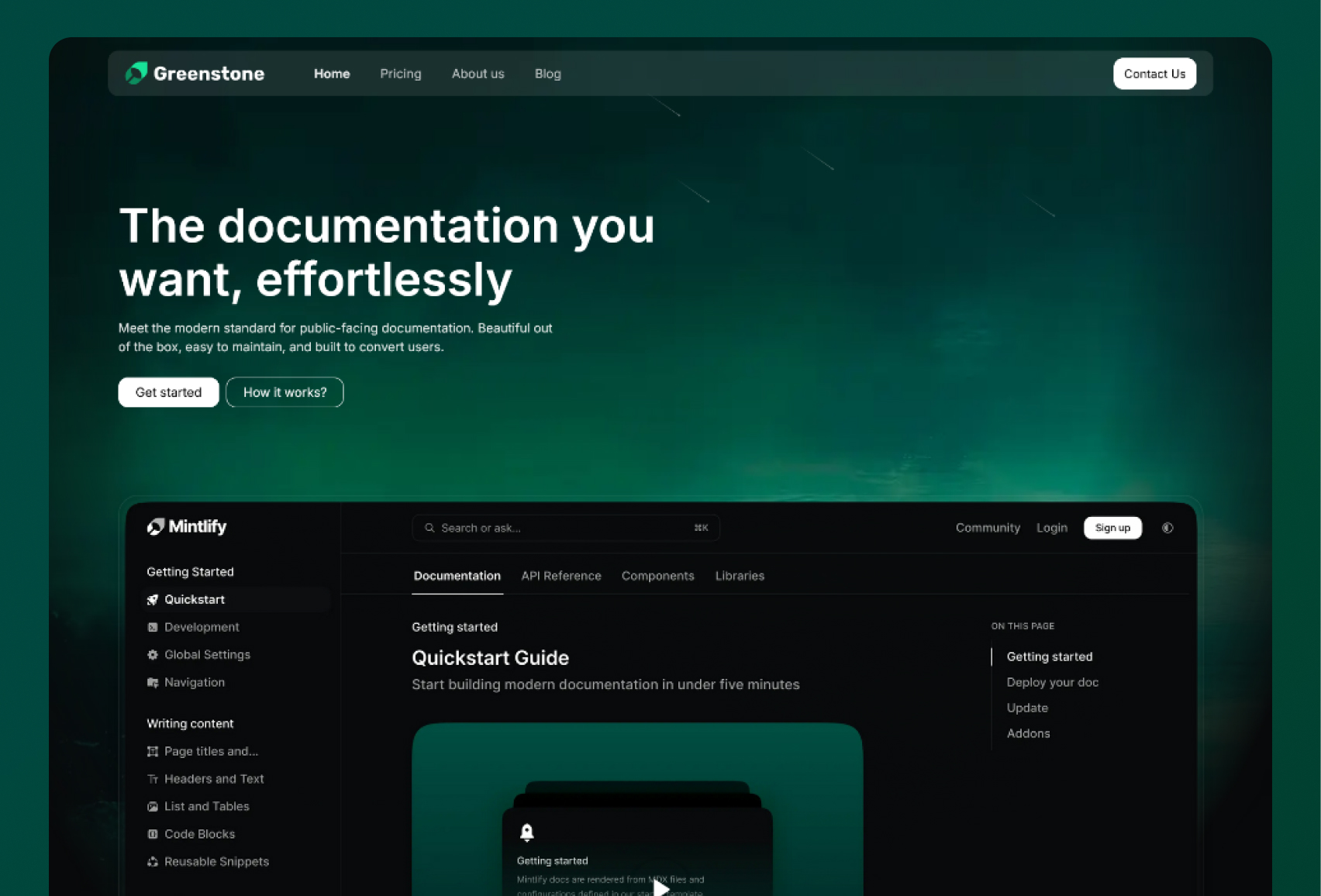 Greenstone Tailwind Next.js template screenshot 1