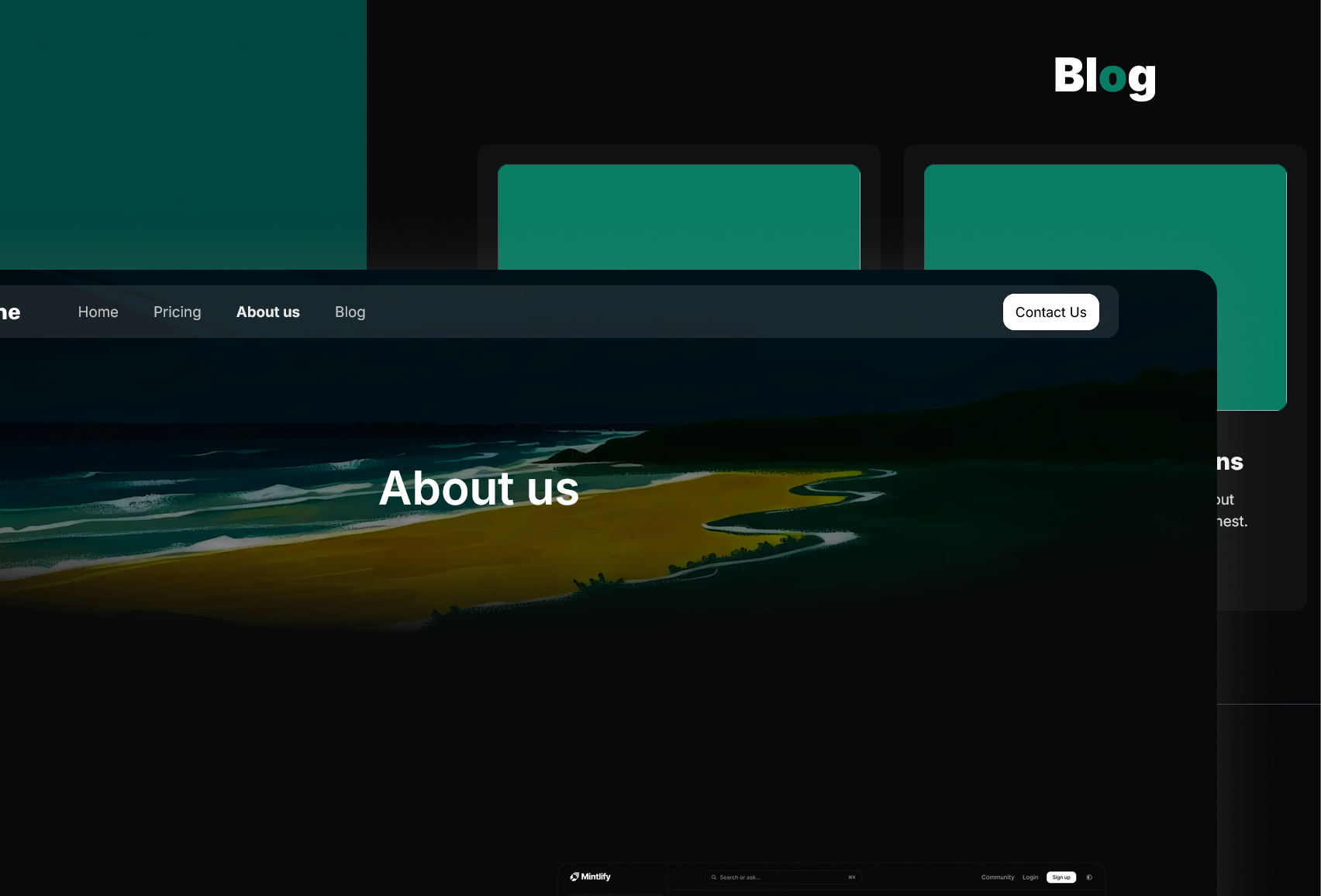 Greenstone Tailwind Next.js template screenshot 3